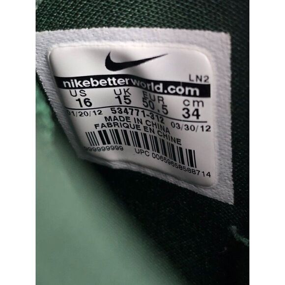 Rare Nike Vapor Talon Elite Mid 3/4 NFL Football Cleats 534771-312 mens sz 16 - Picture 9 of 10